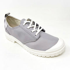 Palladium Pampa SP20 LO WP+ Vapor Gray Womens Waterproof Sneakers 77032 073