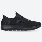 Men's Wide Fit Skechers Slip-ins 232457 High Range Summits Trainers - Black