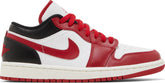 Nike Womens Air Jordan 1 Low Sneakers - 'White Gym Red'