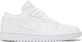 Nike Womens Air Jordan 1 Low Sneakers - 'Triple White' 2022