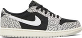 Nike Womens Air Jordan 1 Retro Low OG Sneakers - 'Black Cement'