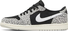 Nike Womens Air Jordan 1 Retro Low OG Sneakers - 'Black Cement'