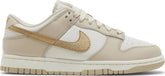Nike Womens Dunk Low Sneakers - 'Gold Swoosh'