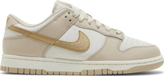 Nike Womens Dunk Low Sneakers - 'Gold Swoosh'