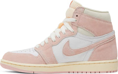 Nike Womens Air Jordan 1 Retro High OG Sneakers - 'Washed Pink'