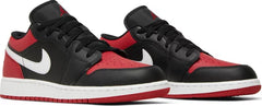 Nike Grade School Womens Air Jordan 1 Low Sneakers - 'Alternate Bred Toe'