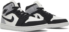 Nike Womens Air Jordan 1 Mid SE Sneakers - 'Light Steel Grey Canvas'
