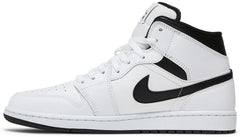 Nike Mens Air Jordan 1 Mid 'White Black'