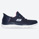 Women's Wide Fit Skechers 150123 Slip-ins Summits Diamond Dream Trainer
