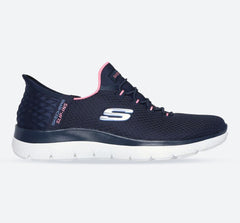 Women's Wide Fit Skechers 150123 Slip-ins Summits Diamond Dream Trainers
