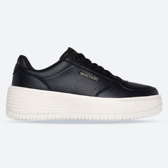 Women's Wide Fit Skechers 185110 Court Classics Grand 92 Be Lifted Trainers - Black