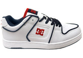 DC Shoes Mens Manteca 4 SE Comfortable Leather Shoes White Red Blue
