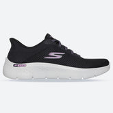 Women's Wide Fit Skechers 125516 Slip-ins Go Walk Flex Carla Trainers