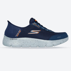 Men's Wide Fit Skechers 216330 Slip-ins Go Walk Flex 100% Waterproof Trainers - Navy