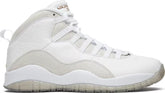 Nike Mens OVO x Air Jordan 10 Retro Sneakers - 'White'