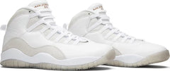 Nike Mens OVO x Air Jordan 10 Retro Sneakers - 'White'