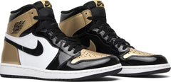 Nike Mens Air Jordan 1 Retro High OG NRG Sneakers - 'Gold Toe'