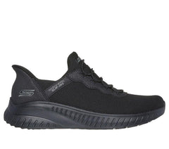 Women's Wide Fit Skechers 117500 Bobs Squad Chaos Daily Inspiration Trainer