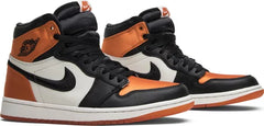 Nike Womens Air Jordan 1 Retro High OG Sneakers - 'Satin Shattered Backboard'