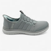 Skechers Virtue Glow Gray Womens Athletic Sneaker