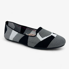 Skechers Cleo 2.0 Lady Sherlock Black White Womens Casual Stretch Fit Flat