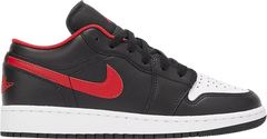 Nike Grade School Womens Air Jordan 1 Low Sneakers - 'White Toe'
