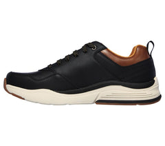 Men's Wide Fit Skechers 66204 Benago Treno Street Wear Walking Trainers - Black