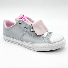 Converse CTAS Maddie Slip Wolf Grey Pink White Kids Casual Shoes 665988F