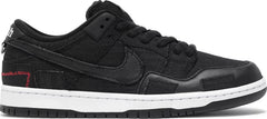 Nike Mens Wasted Youth x Dunk Low SB Sneakers - 'Black Denim'