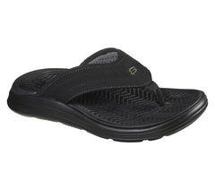 Men's Wide Fit Skechers 204383 Relaxed Fit Sargo Point Vista Flip Flops