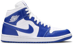 Nike Womens Air Jordan 1 Mid Sneakers - 'Kentucky Blue'