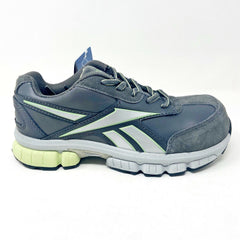 Reebok Work Turnover Grey Green Oxford Womens Composite Toe Sneakers RB442