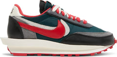 Nike Mens Sacai x Undercover x LDWaffle Sneakers - 'Midnight Spruce University Red'