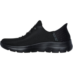 Women's Wide Fit Skechers 150123 Slip-ins Summits Diamond Dream Trainers - Black