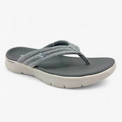 Skechers Go Walk Flex Overjoy Grey Womens Sandal Thong