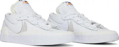 Nike Mens Sacai x Blazer Low Sneakers - 'White Patent'