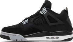 Nike Mens Air Jordan 4 Retro SE Sneakers - 'Black Canvas'