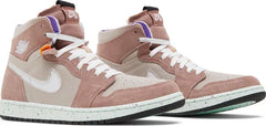 Nike Mens Air Jordan 1 High Zoom Comfort Sneakers - 'Fossil Stone'
