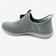 Skechers Virtue Glow Gray Womens Athletic Sneaker