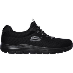 Men's Wide Fit Skechers 52811 Summits Slip On Sports Trainers - Black