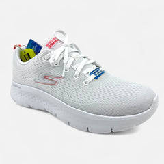 Skechers Go Walk Flex Kali White Hot Coral Womens Athletic Ultra Go Sneaker