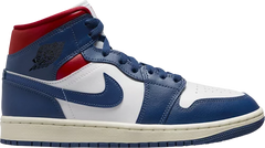 Nike Womens Air Jordan 1 Mid Sneakers - 'French Blue'