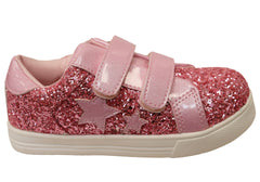 Grosby Angel Infant Toddler Junior Kids Girls Adjustable Strap Shoes