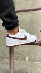 Nike Mens Dunk Low Sneakers - 'White Night Maroon'