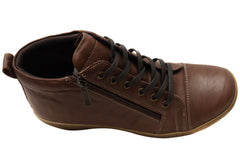 Cabello Comfort 7232-420 Womens Comfort Leather European Ankle Boots