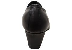 Cabello Comfort Evana Womens Leather European Mid Heel Shoes