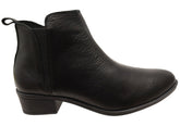 Cabello Comfort EG213 Womens Leather European Low Heel Ankle Boots