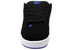 DC Shoes Mens Comfortable Leather Court Graffik Shoes Black Blue