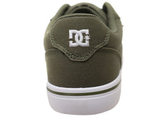 DC Shoes Mens Comfortable Anvil TX Lace Up Shoes Light Olive