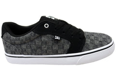DC Shoes Mens Comfortable Anvil TX Lace Up Shoes Charcoal